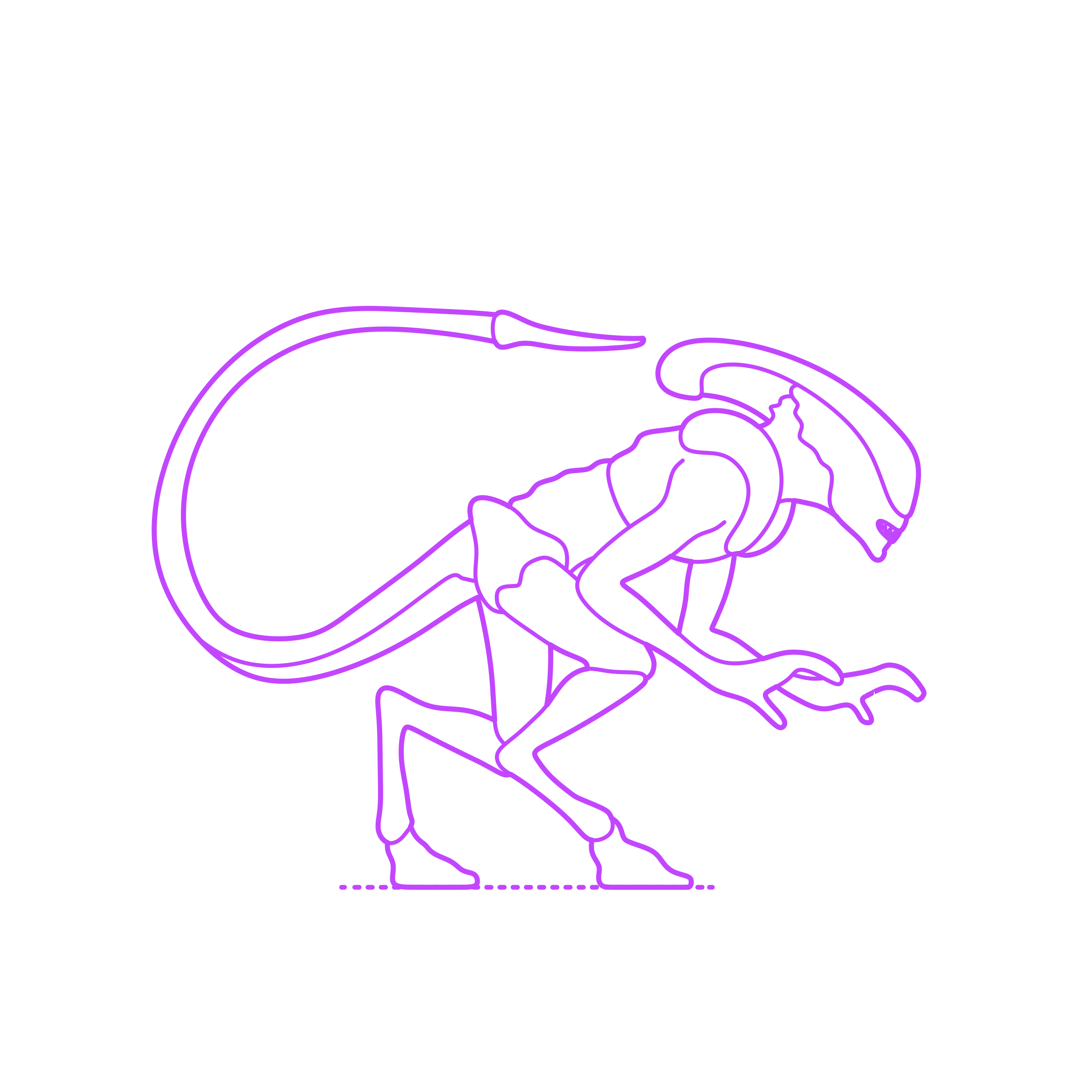 Pop Culture Alien Runners Svg Line Art Free Vectors